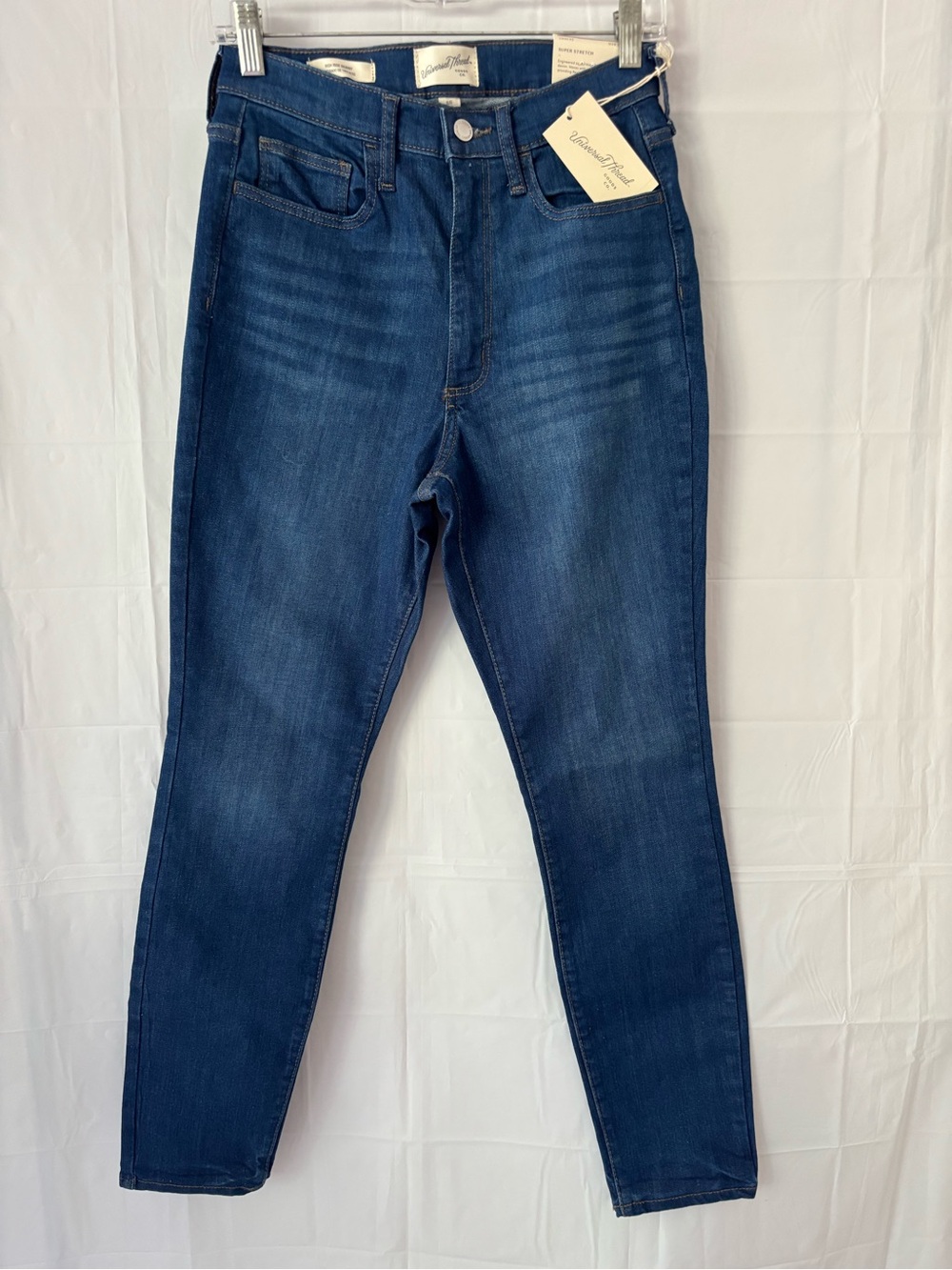 NWT Universal Thread Blue Denim High-Rise Super Stretch Jeans SZ 8 R